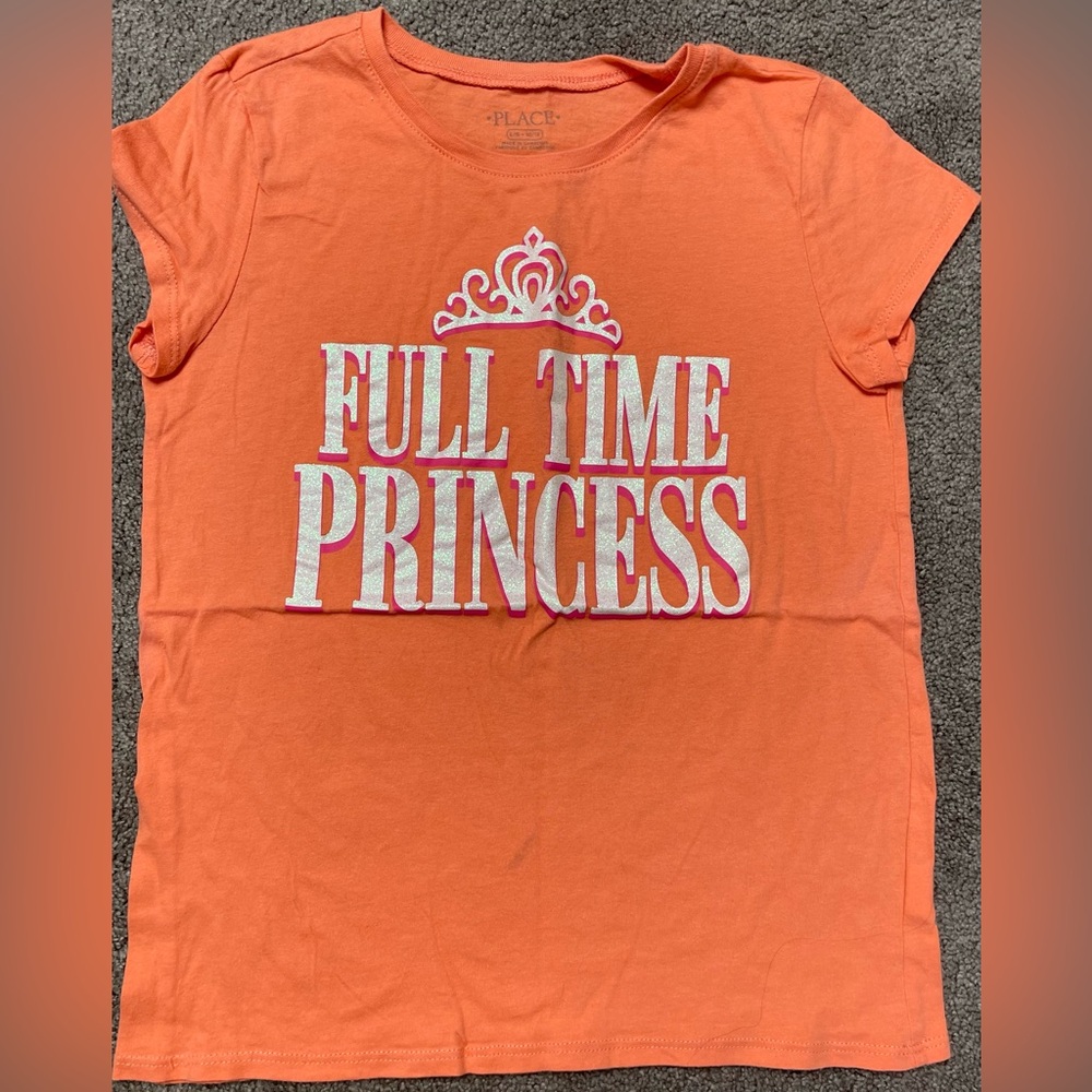 Girls Colorful Graphic Tees - Pink, Green, Orange, Purple - Picture 3 of 7